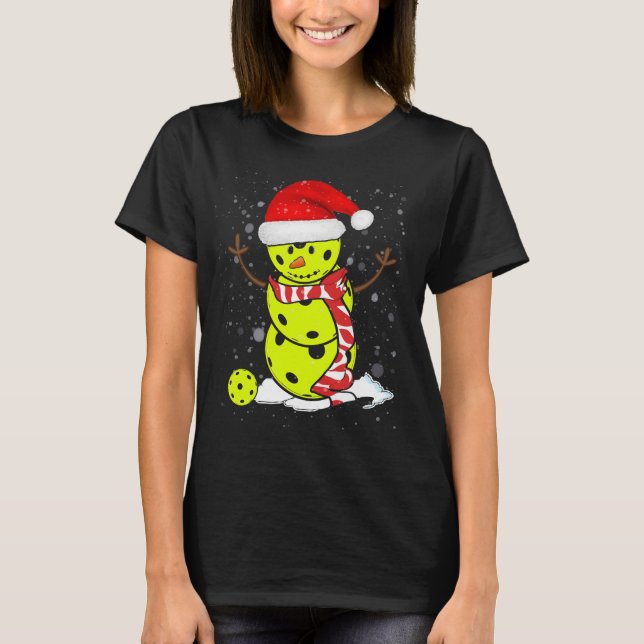Camiseta Navidades de pelota de nieve con Gorra de Santa Ma (Anverso)