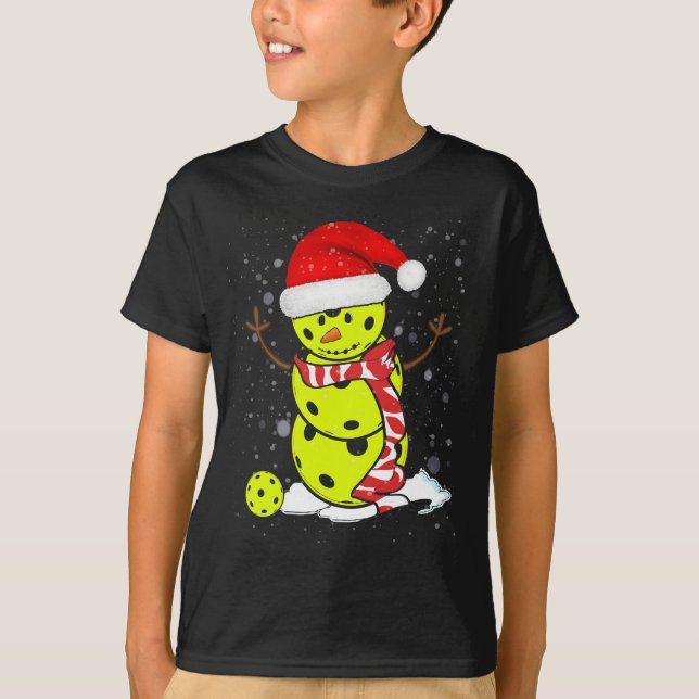 Camiseta Navidades de pelota de nieve con Gorra de Santa Ma (Anverso)
