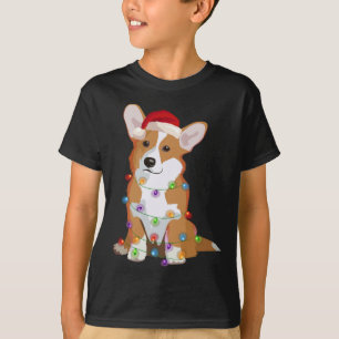 Camiseta Navidades de Pembroke Welsh Corgi iluminan perro d