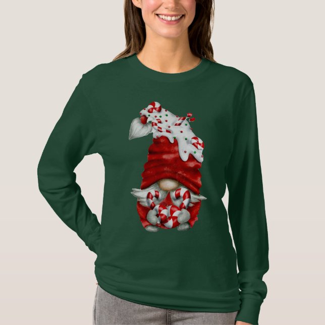 Camiseta Navidades de Peppermint Scandinavian Gnome (Anverso)