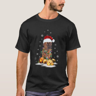 Camiseta Navidades de perinos honrados de Navidad iluminan 