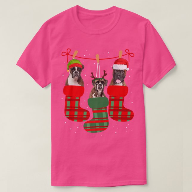 Camiseta Navidades de perro Boer toman graciosa  de Mascota (Diseño del anverso)