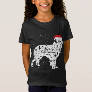 Camiseta Navidades de Perro Collie Fronterizo de Feliz Navi