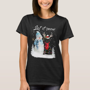 Camiseta Navidades de Perro de Agua Portugués Santa Dog Sno