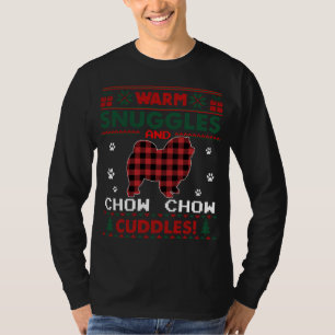 Camiseta Navidades de perro de Chow Chow Pajama Navidades f