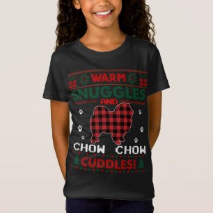 Camiseta Navidades de perro de Chow Chow Pajama Navidades f