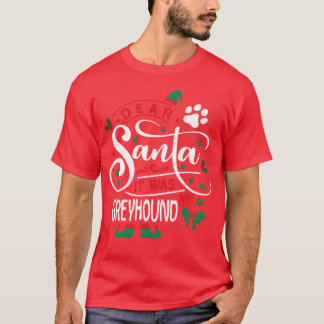 Camiseta Navidades de perro de Greyhound Regalo de chico de