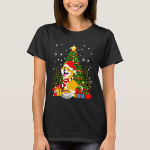 Camiseta Navidades De Perro De La Inu Shiba Son Xmas De Árb