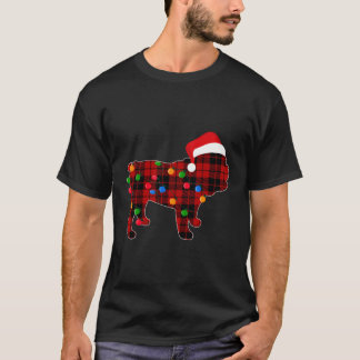 Camiseta Navidades de perro de Pajama Pajama rojo Bulldog i