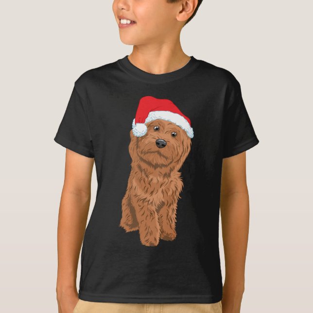 Camiseta Navidades de perro de Santa Doodle (Anverso)