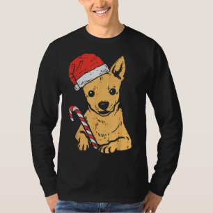 Camiseta Navidades de perro de Santa Hat Chihuahua Chiwawa