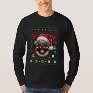 Camiseta Navidades de perro de Santa Pekingese