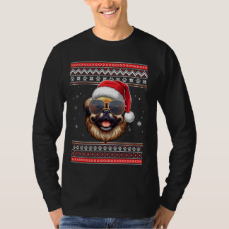 Camiseta Navidades de perro de Santa Pekingese