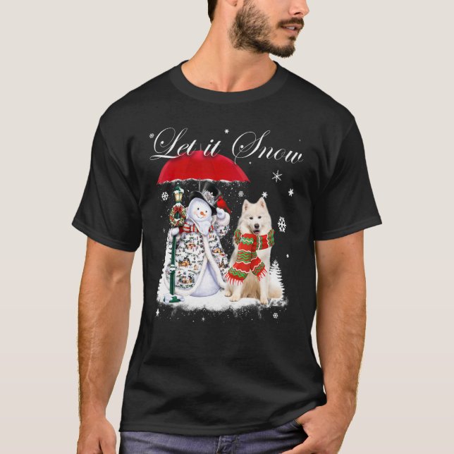 Camiseta Navidades de perro de Santa Samoyed Nova Pajama (Anverso)