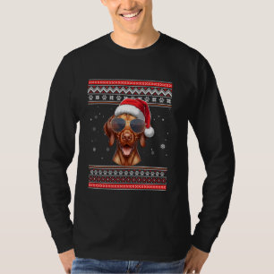 Camiseta Navidades de perro de Santa Vizsla