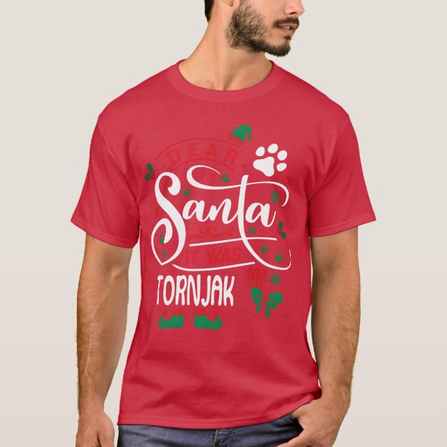 Camiseta Navidades de Perro de Tornjak Hija de perro (Anverso)