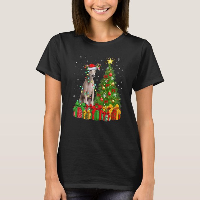 Camiseta Navidades de perro de vacaciones navideñas en Sant (Anverso)