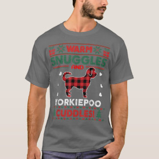 Camiseta Navidades de perro de Yorkiepoo Pajama Perro Navid