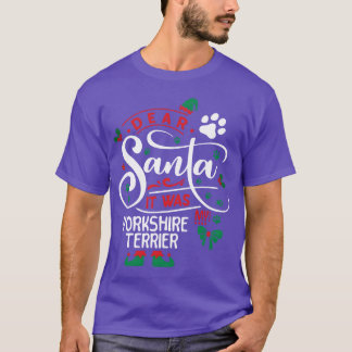 Camiseta Navidades de perro de Yorkshireerrier Perro engend