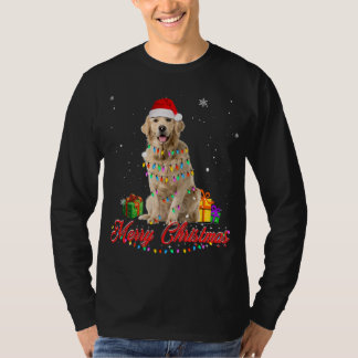 Camiseta Navidades de perro del Golden Retriever Tee Santa