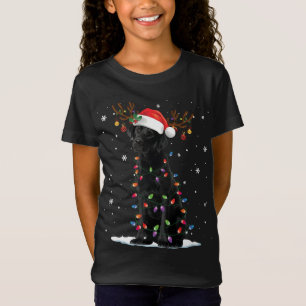 Camiseta Navidades de perro del laboratorio negro de labrad
