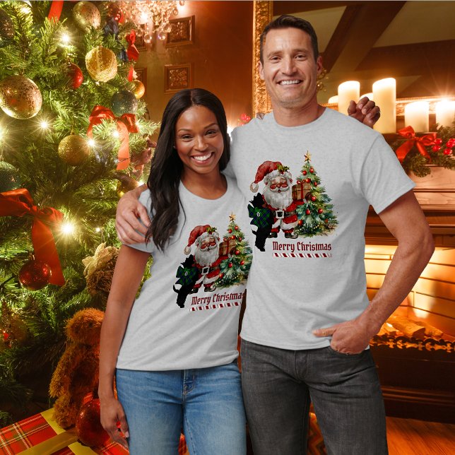Camiseta Navidades de perro escocés Armstrong Personalizada (Subido por el creador)