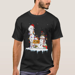 Camiseta Navidades de Perro Terrier de Bedlington Snowman X