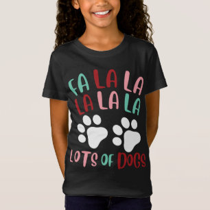 Camiseta Navidades De Perros A La La Mucha De Perros A Los 