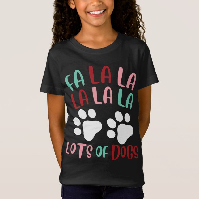 Camiseta Navidades De Perros A La La Mucha De Perros A Los  (Anverso)