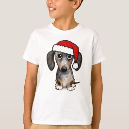 Camiseta Navidades de perros Dapple Dachshund Santa Wiener