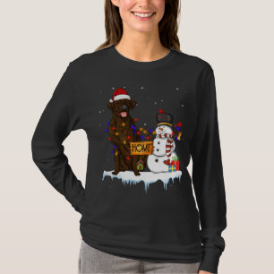 Camiseta Navidades de perros de Chesapeake en la Bahía Niev