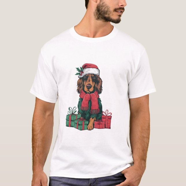 Camiseta Navidades de Perros de la Fiesta de Navidad en San (Anverso)