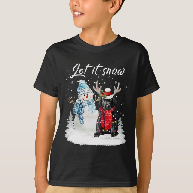 Camiseta Navidades de perros de Santa Dog de Labrador Nova  (Anverso)