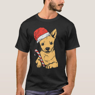 Camiseta Navidades de perros de Santa Hat Chihuahua Chiwawa