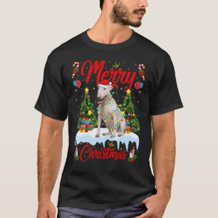 Camiseta Navidades de perros del árbol Santa Bull Terrier d