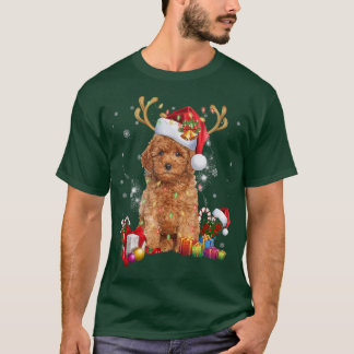 Camiseta Navidades de perros renos encienden Navidad en San