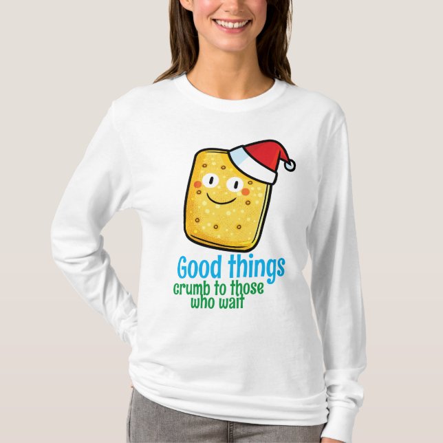 Camiseta Navidades de personalizable galletas (Anverso)