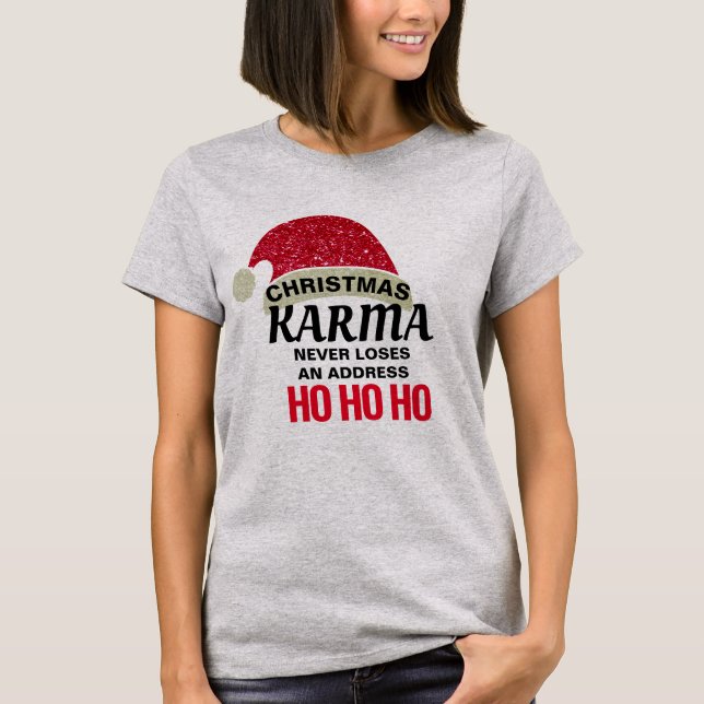 Camiseta Navidades de personalizable Humor Karma Diseño de  (Anverso)