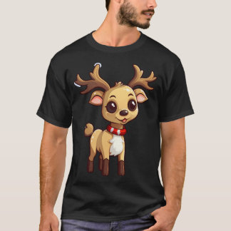 Camiseta Navidades de Personalizado lindo reno
