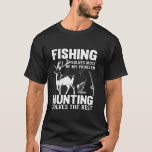 Camiseta Navidades De Pesca Y Caza Divertidos Humor Cazador