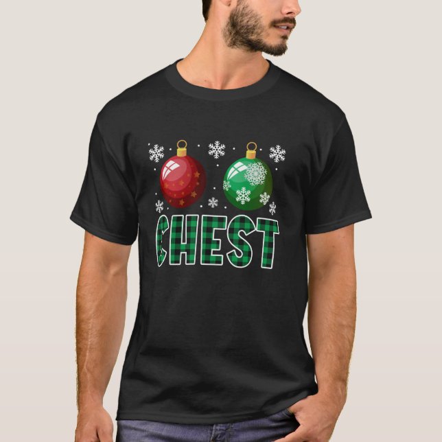 Camiseta Navidades De Pescado Y Nata Que Coinciden Con Cast (Anverso)