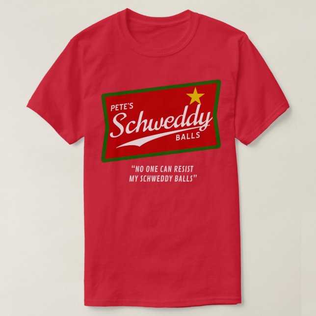 Camiseta Navidades de Petes Schweddy Balls (Diseño del anverso)