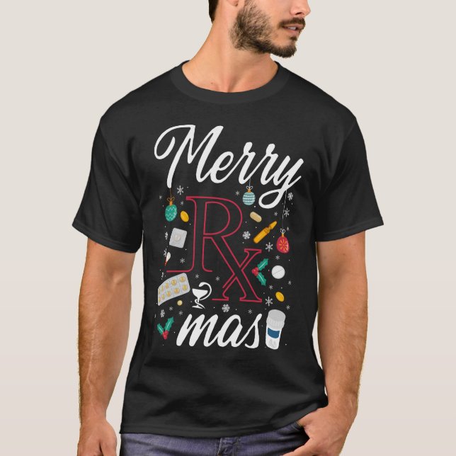 Camiseta Navidades de Pharmacy Merry Rx Mas (Anverso)