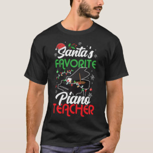 Camiseta Navidades De Piano Favorito De Santa Lucía Té De M