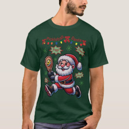 Camiseta Navidades de Pickleball Santa Claus