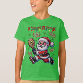 Camiseta Navidades de Pickleball Santa Claus