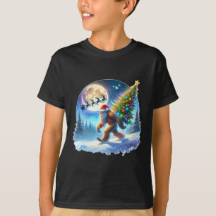 Camiseta Navidades de pie de playa Santa Holiday Sasquatch 