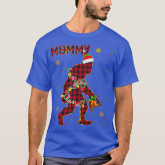 Camiseta Navidades de pie delantero Sasquatch mami familia