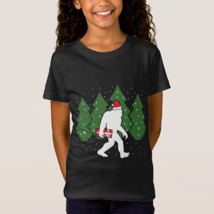 Camiseta Navidades de pie gigante Funny Sasquatch