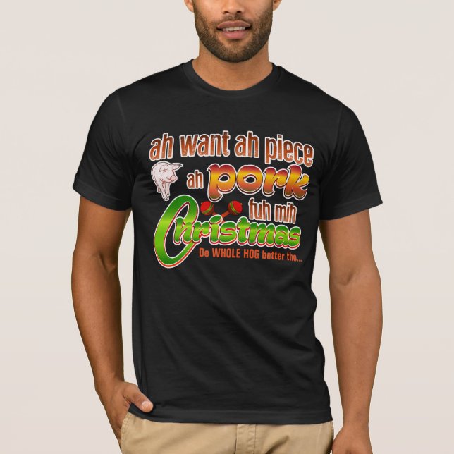 Camiseta Navidades de Piece ah Pork / Trini (Anverso)